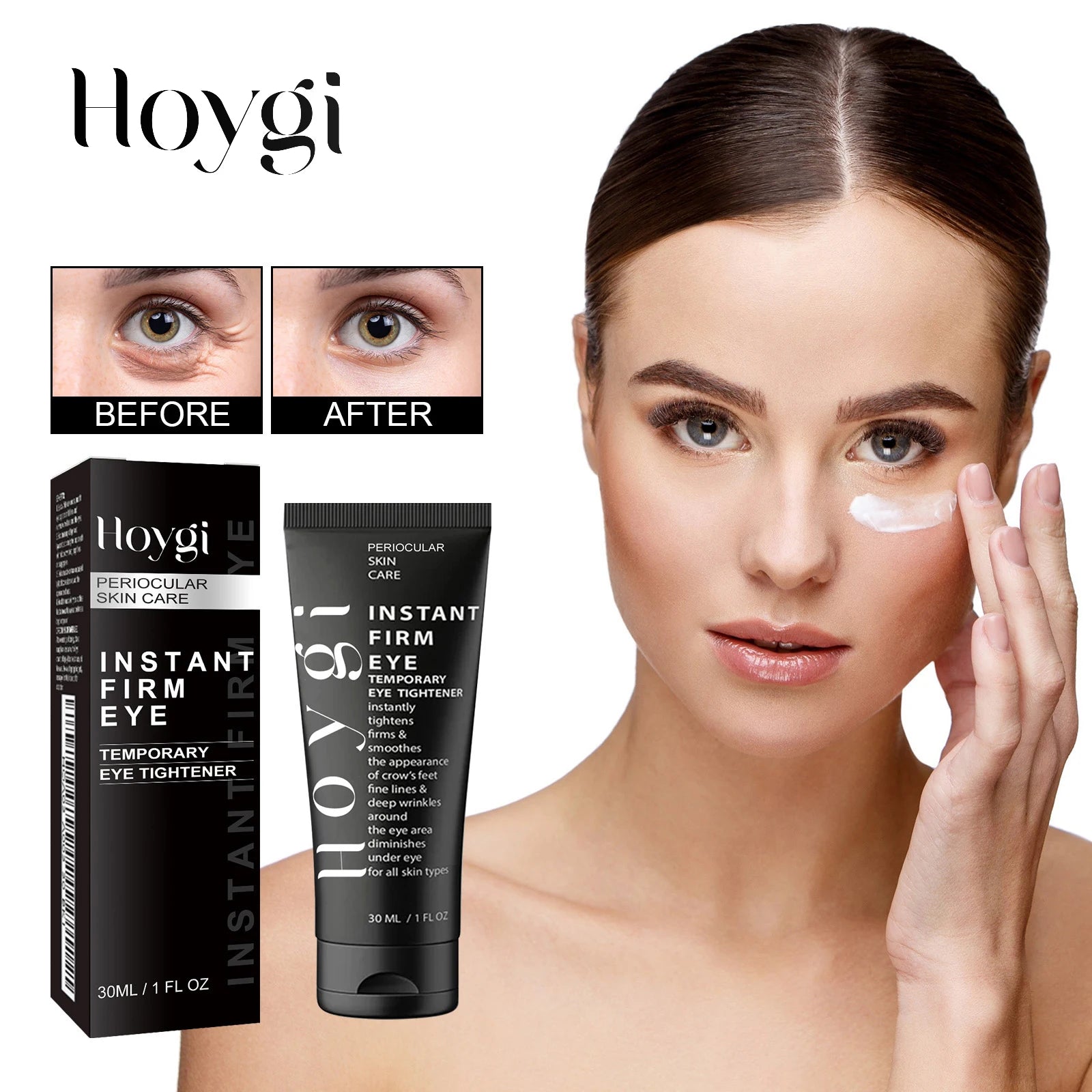 Hoygi 30ml Peptide Collagen Eye Cream Reduce Dark Circles Puffiness and Fine Lines Firming and Hydrating Under Eye Treatment Zpaxo