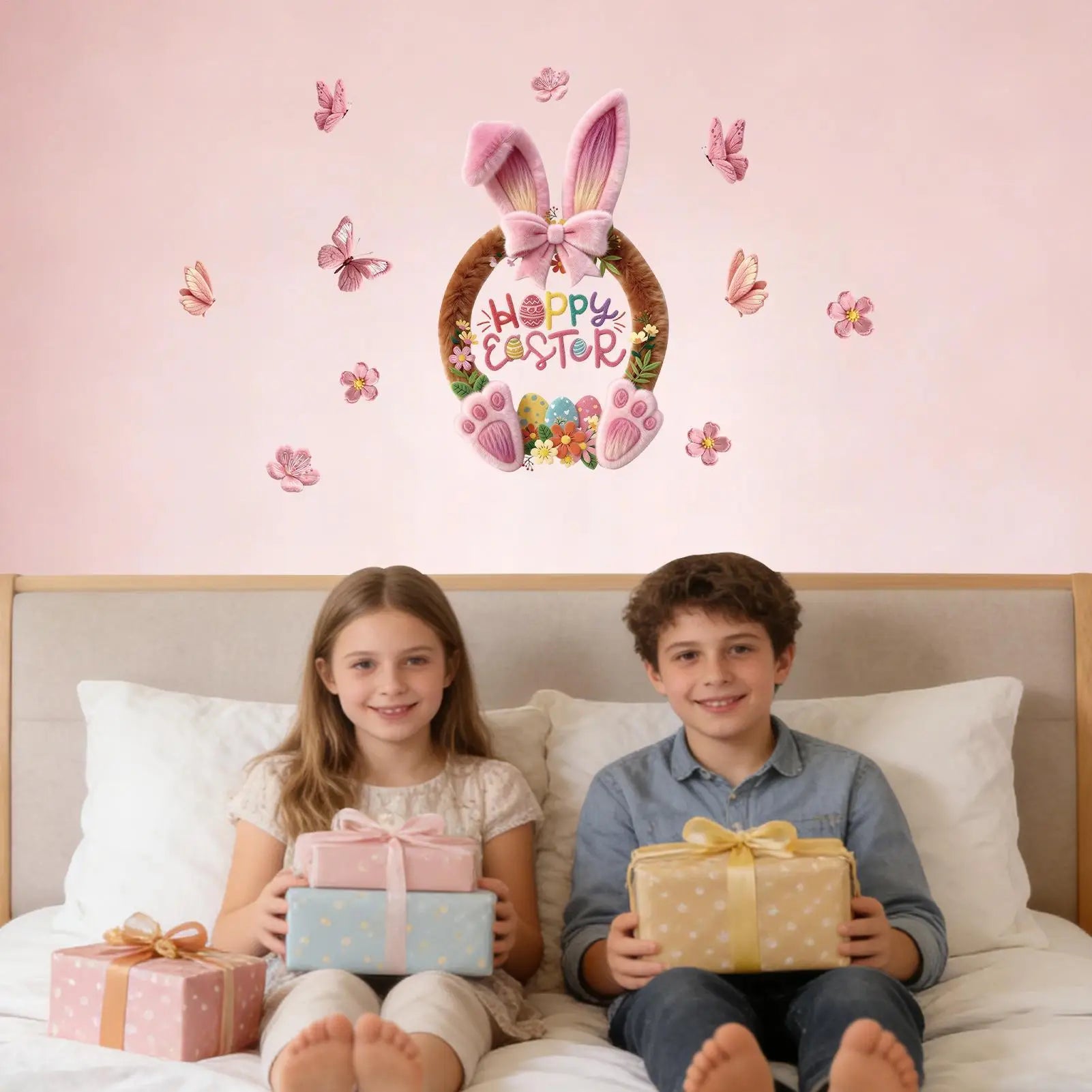 Easter Window Clings Static Decals Removable Reusable Bunny Rabbit