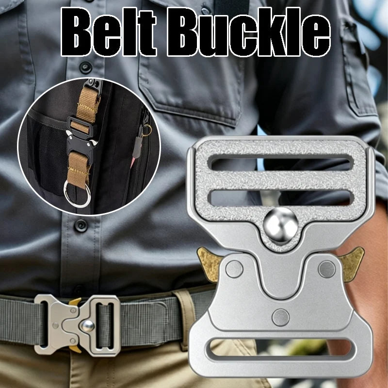 Tactical Belt Buckle Military Combat Training Quick-release Alloy