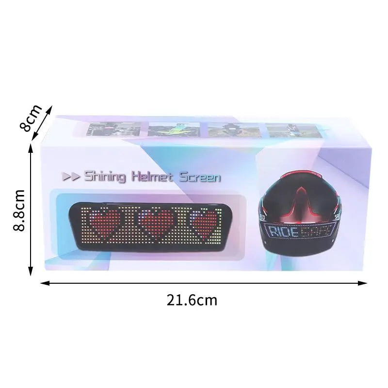 LED Motorcycle Helmet Display Tail Light – RGB DIY Night Riding
