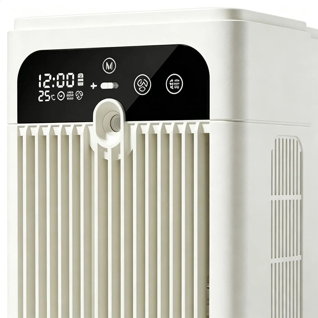 Portable Misting Fan Rechargeable 2-Speed Time Display Quiet Cooling Portable Air Conditioners Desk Fan For Bedroom Living Room Zpaxo