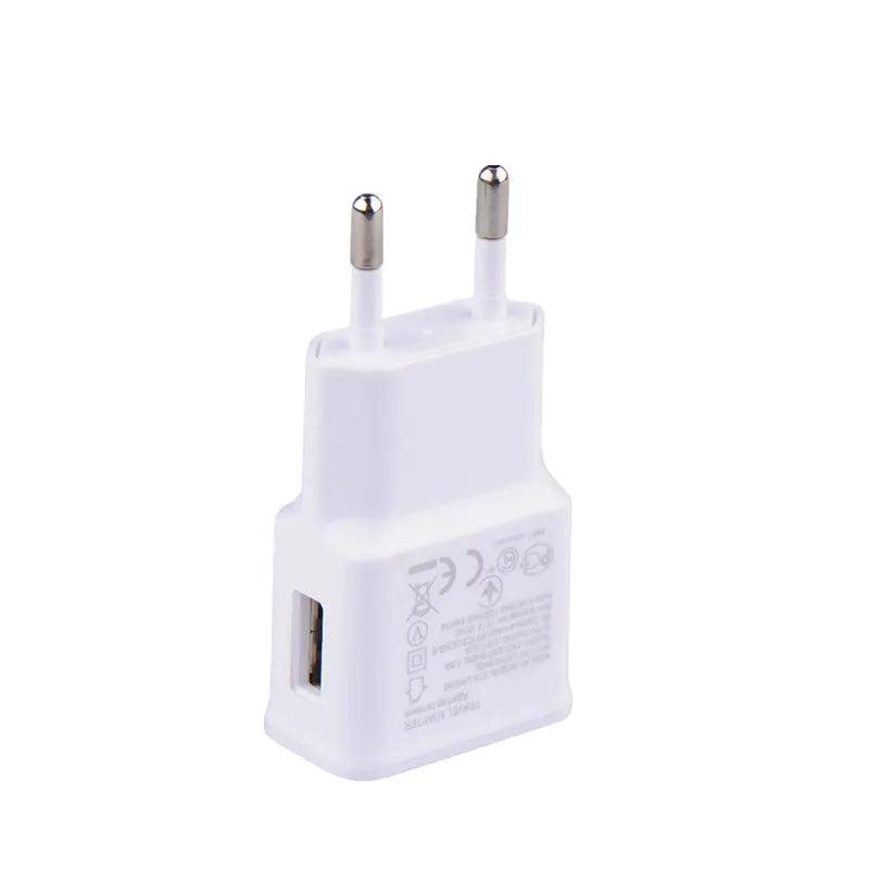 Universal 2pin EU Plug Travel Dual USB Wall Charger 5V 2A Fast