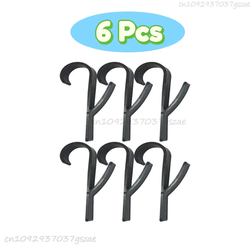 Multi-Purpose Heating Hook Coat Hook Towel Rack Radiator Bracket Bathroom Hook Clothes Hanger Soft Scarf Rack Towel Rack Zpaxo 6PCS-Black