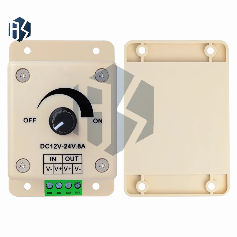 12V 24V 8A Single LED Dimmer Controller Strip Light Bulb Zpaxo