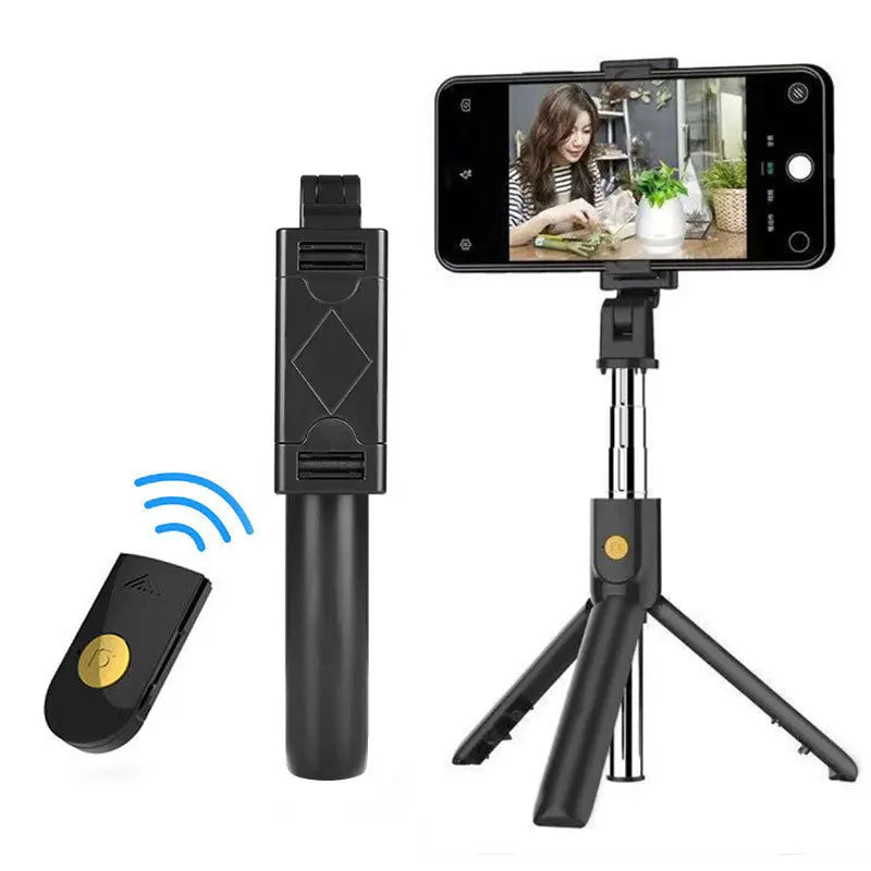 K07 Wireless Bluetooth-compatible Selfie Stick Foldable Mini Tripod Expandable Monopod With Remote Control for Cell Smartphones Zpaxo k07