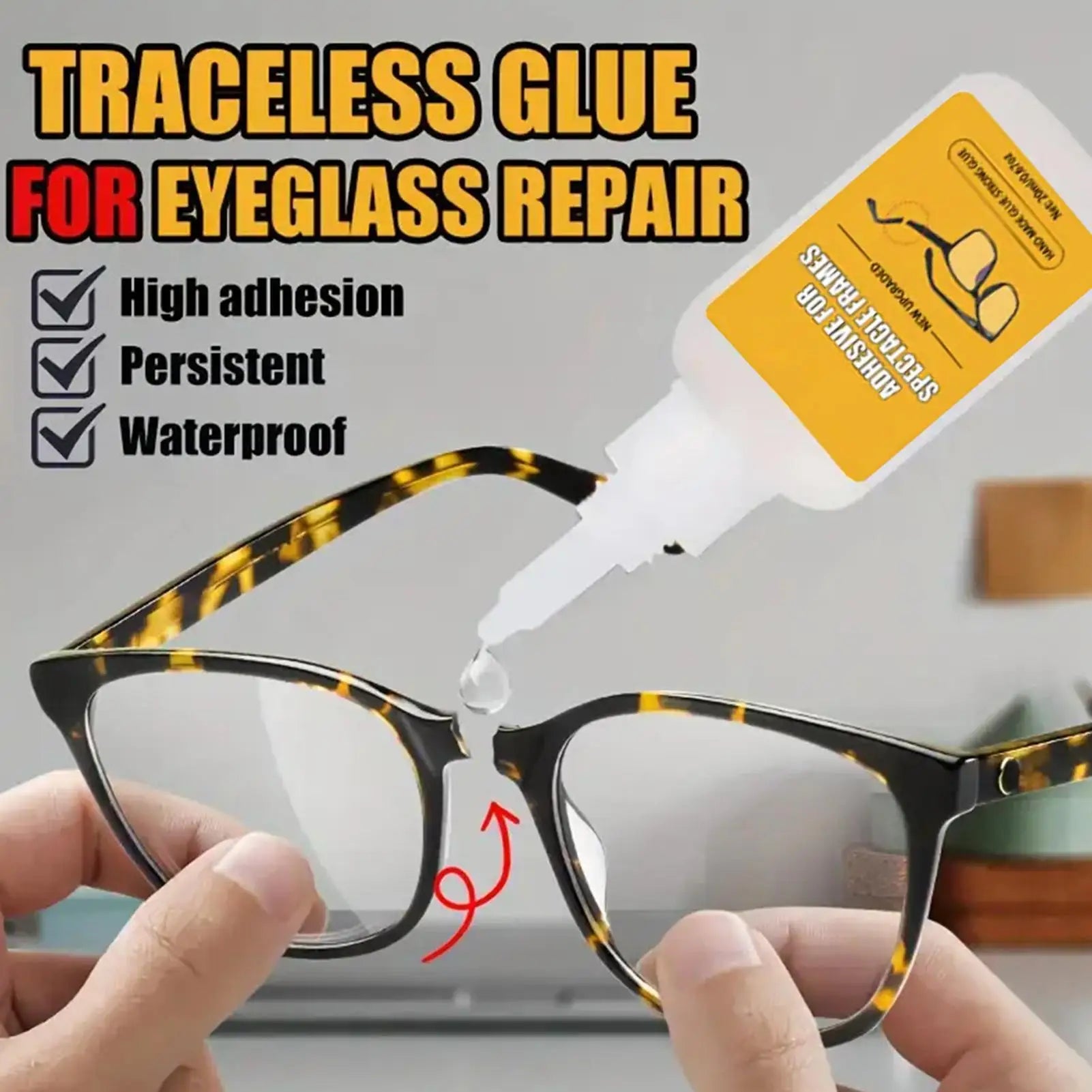 Low-Cost Eyeglass Repair Kit,Eyeglass Frame Adhesive Glue,Lens Fixative,Multipurpose DIY Craft Adhesive - Strong Bond for Pearl Zpaxo Default Title