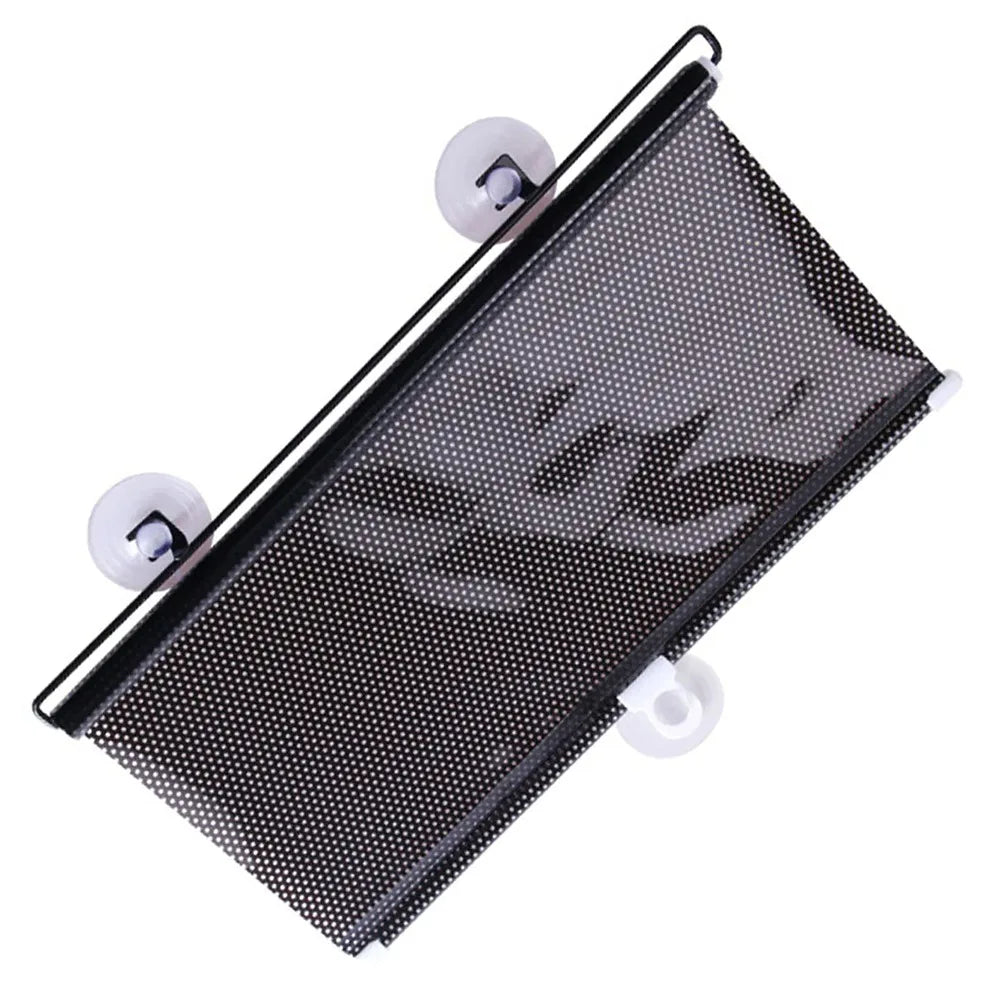 Retractable Car Sunshade Curtain Glare Guard Heat Shield Side Window Zpaxo Black-40-125cm