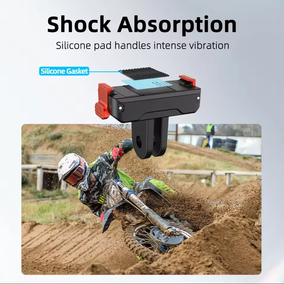 Quick-Release Mount for DJI OSMO NANO & Action 6 | Dual-Claw Camera Mount Adapter Zpaxo