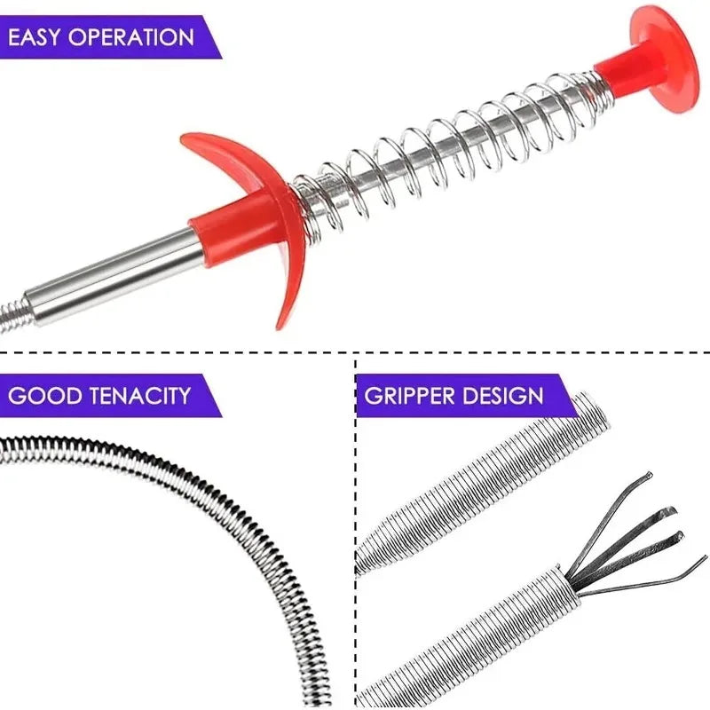160cm Flexible Grabber Claw Pick Up Tool – Drain & Reacher