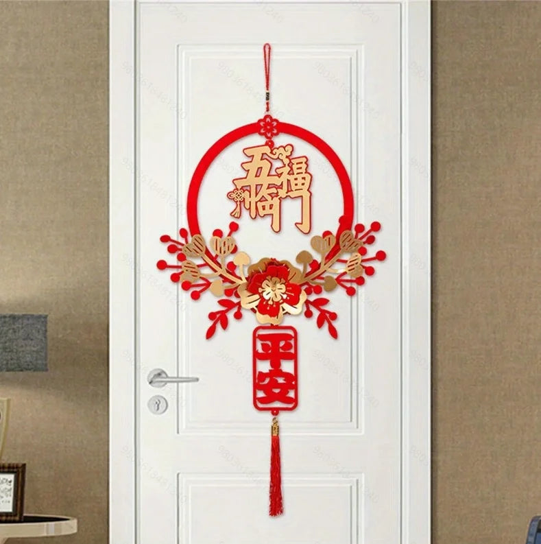 Traditional Chinese Spring Wall Pendants Festive Ornaments Year Home