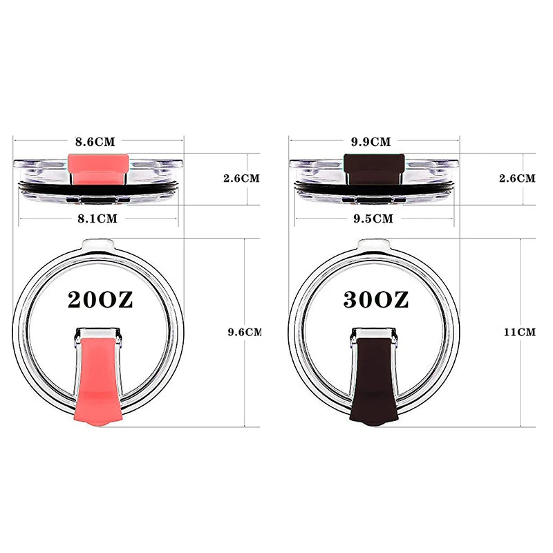Spill Resistant Lid 20 Fits Tumbler More Replacement Spill-proof Cup Zpaxo