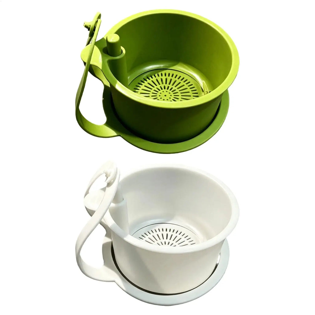 Adjustable Sink Food Strainer Push-to-Pour Kitchen Drain Filter Catches Food Waste Hair & Debris For Pasta Soup Shower Zpaxo