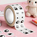 Eye Stickers 500 Piece Cartoon Eye Expressions Decal Sticker Rolls for Kids Girls Women Stationery Decoration Classroom Zpaxo Default Title
