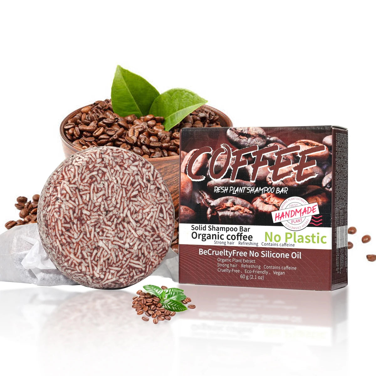 Coffee Solid Shampoo Bar – Oil Control & Anti-Dandruff Solid Shampoo Bar Zpaxo Default Title