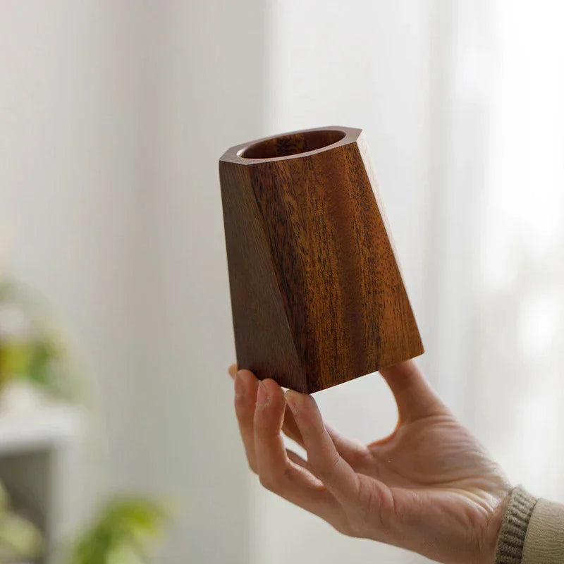 Black Walnut Pen Holder Polishing Design Desktop Storage Supplies Wooden Desk Accessories Pen Storage Box Walnut Pen Holder Zpaxo