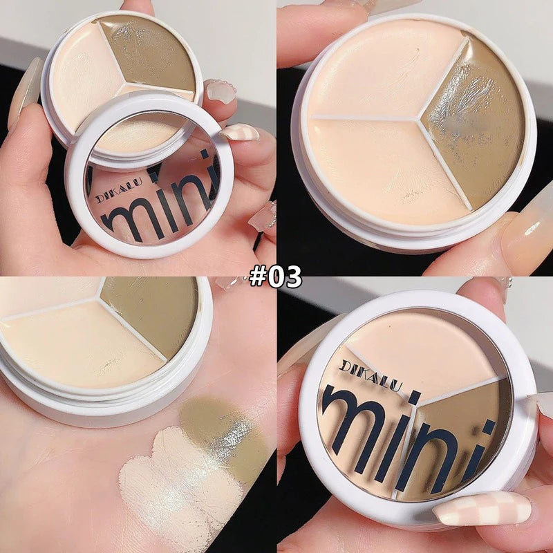 Professionally Concealer Palette Covers Dark Circles Oil Control Moisturizing Waterproof Concealer Foundation Cream Face Makeup Zpaxo 03