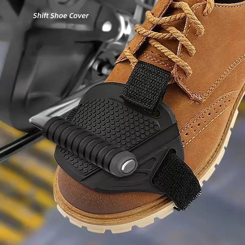 Motorcycle Shifter Pad Boot Cover – Universal Rubber Shoe Guard Motorcycle Shoe Protector Zpaxo Black