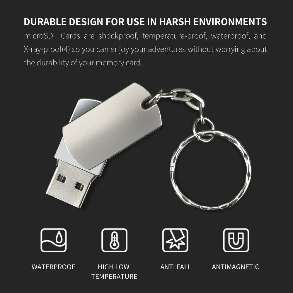 Zsuit Rotating USB Drive 64GB Pen Drives 32g High Speed Memory Stick 3.0 Metal USB Flash Drive Free Logo 128GB Computer U Disk Zpaxo