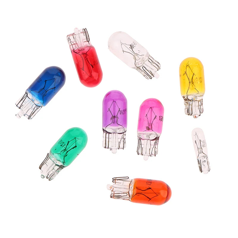 24V 1 2W T5 12V 5W T10 Glass Light Bulb Dashboard Instrument Panel Zpaxo Pink