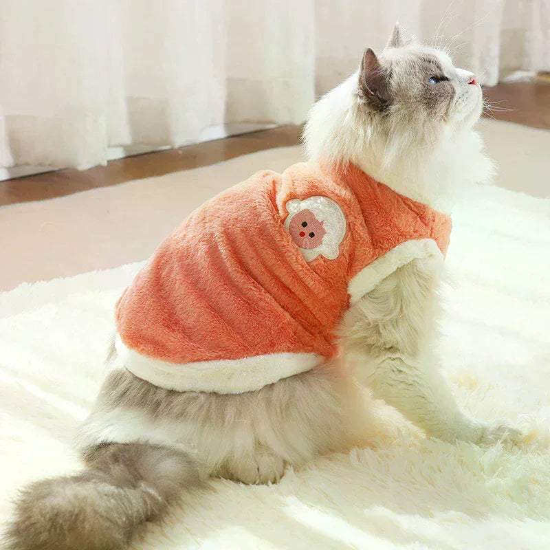 Faux Rabbit Fur Winter Warm Dog Cat Fleece Clothes Breathable Zpaxo