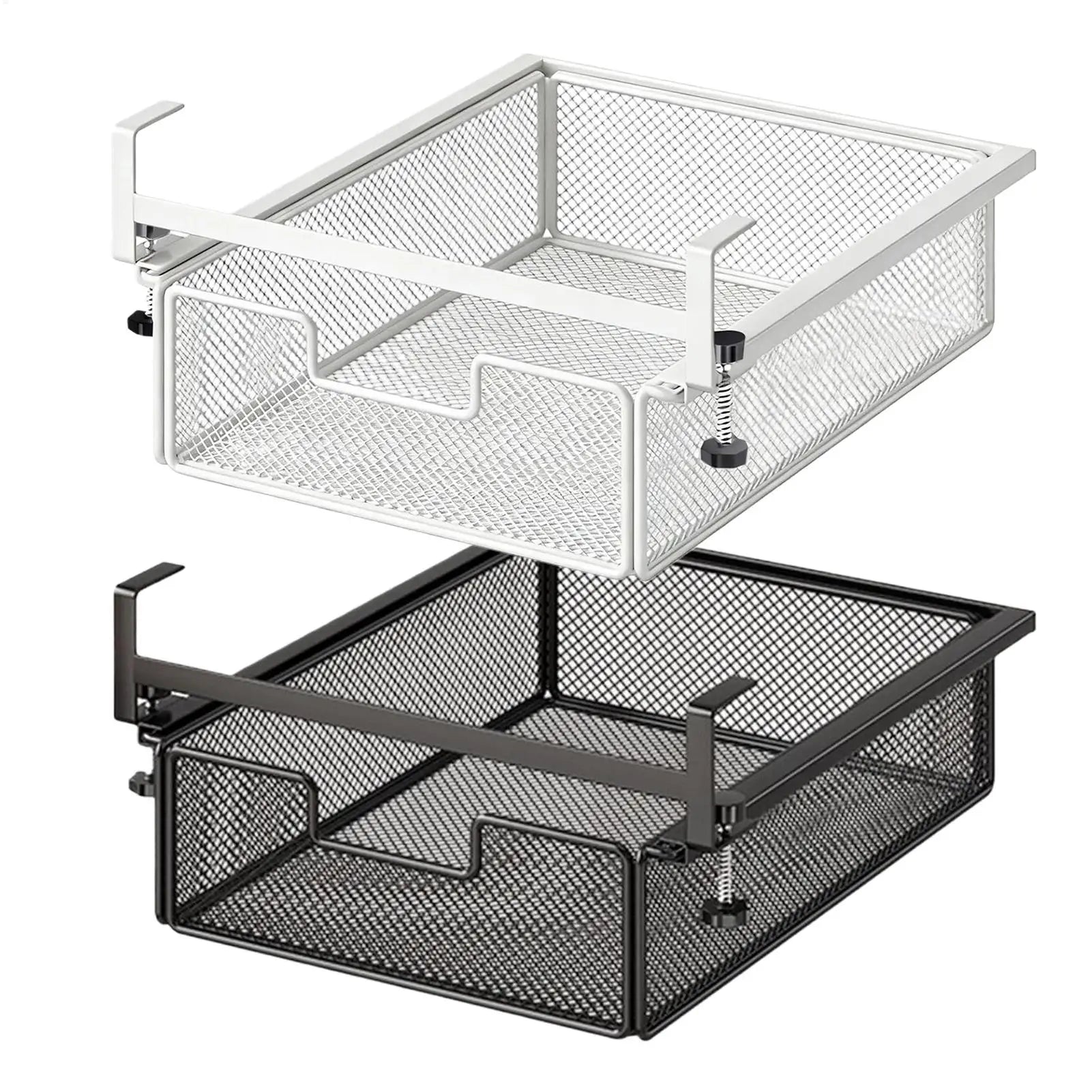 Under Desk Drawer Slide Out No Drilling Storage Organizer Tray Self