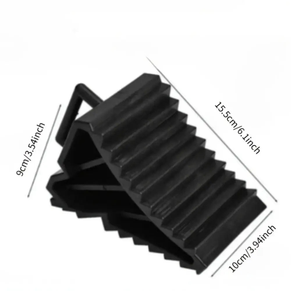 Handles Portable Wheel Chock Plastic Base Heavy Duty Stopper Non Slip Zpaxo