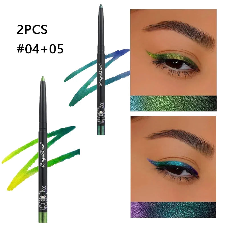 Chameleon Eyeliner Gel Pen Waterproof Shiny Chrome Eye Shadow Liner Zpaxo 04 and 05