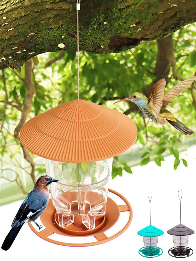 Waterproof Hanging Wild Bird Seed Feeder Feeding Tool Garden Paddock