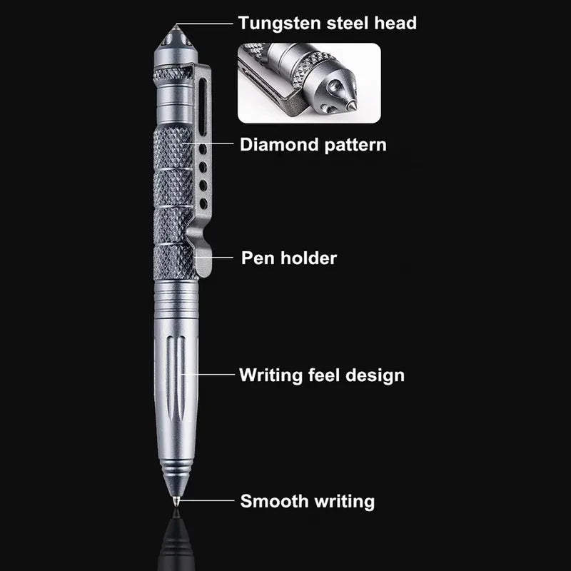 Tactical Pen – Aviation Aluminum EDC Glass Breaker Survival Tool