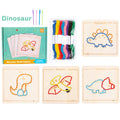 Embroidery Practice Board Montessori Lacing Threading Card