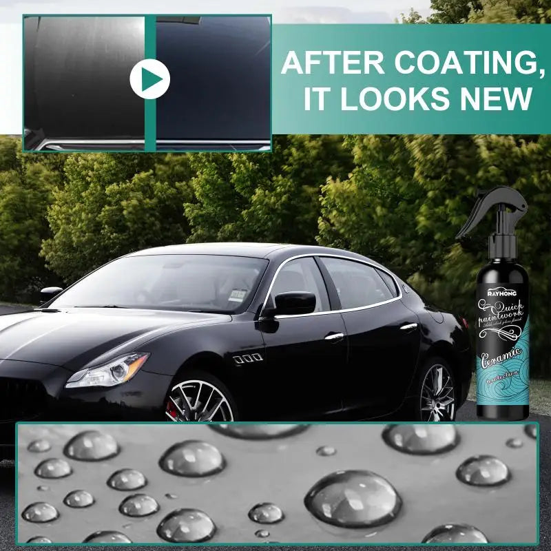 Ceramic Car Coating Spray – Paint Polish & Water Repellent 100ml