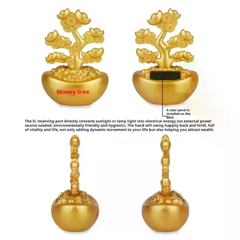 1Pcs Prosperity Sculpture Centerpiece Treasure Basin Statue For Office Shelf Desk Tabletop Art Craft Ornament Home Decorations Zpaxo