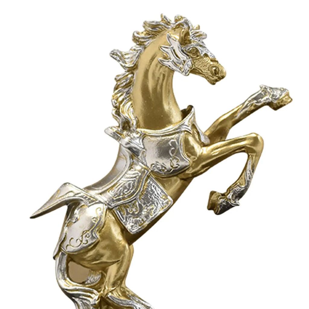 Horse Statue Resin Animal Sculpture – Modern Tabletop Home Decor Decorative Figurine Zpaxo