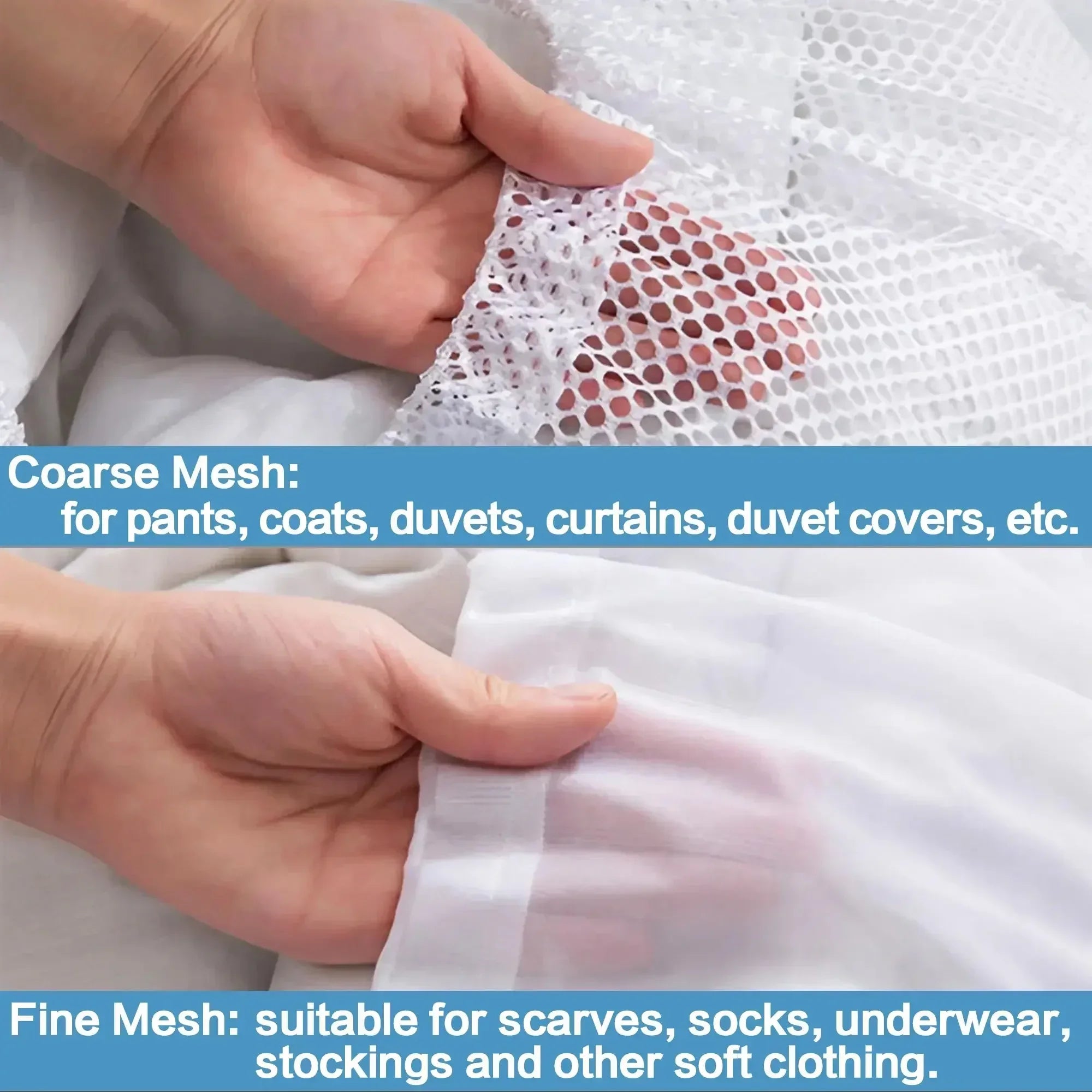 Drawstring Mesh Laundry Bag – 4 Sizes, Fine & Coarse Mesh Mesh Laundry Bag Zpaxo