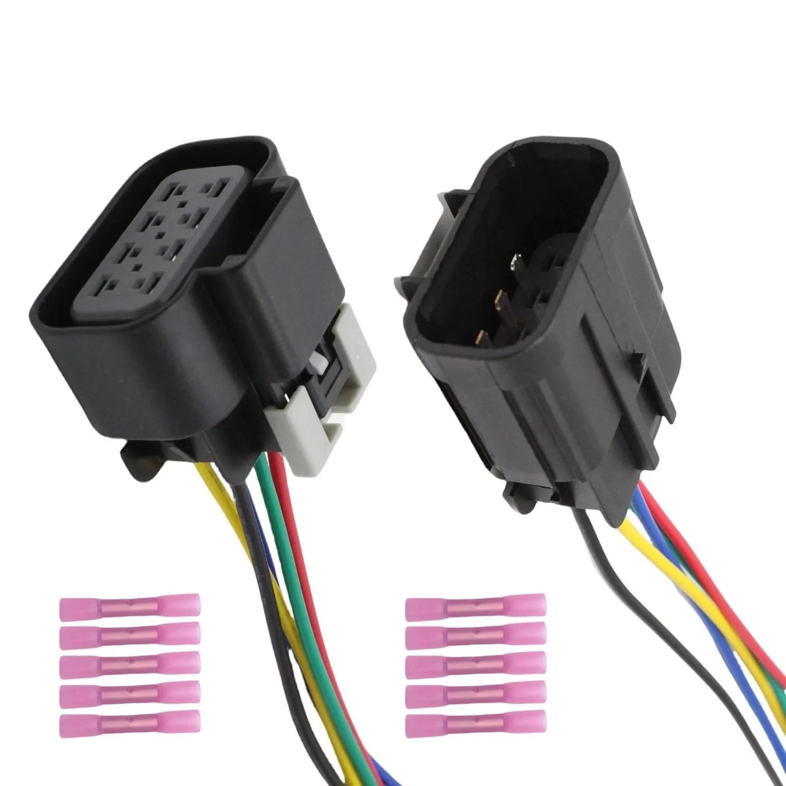 Male Female Headlight Connector Plug Harness Pigtail 5 Pin Chevy