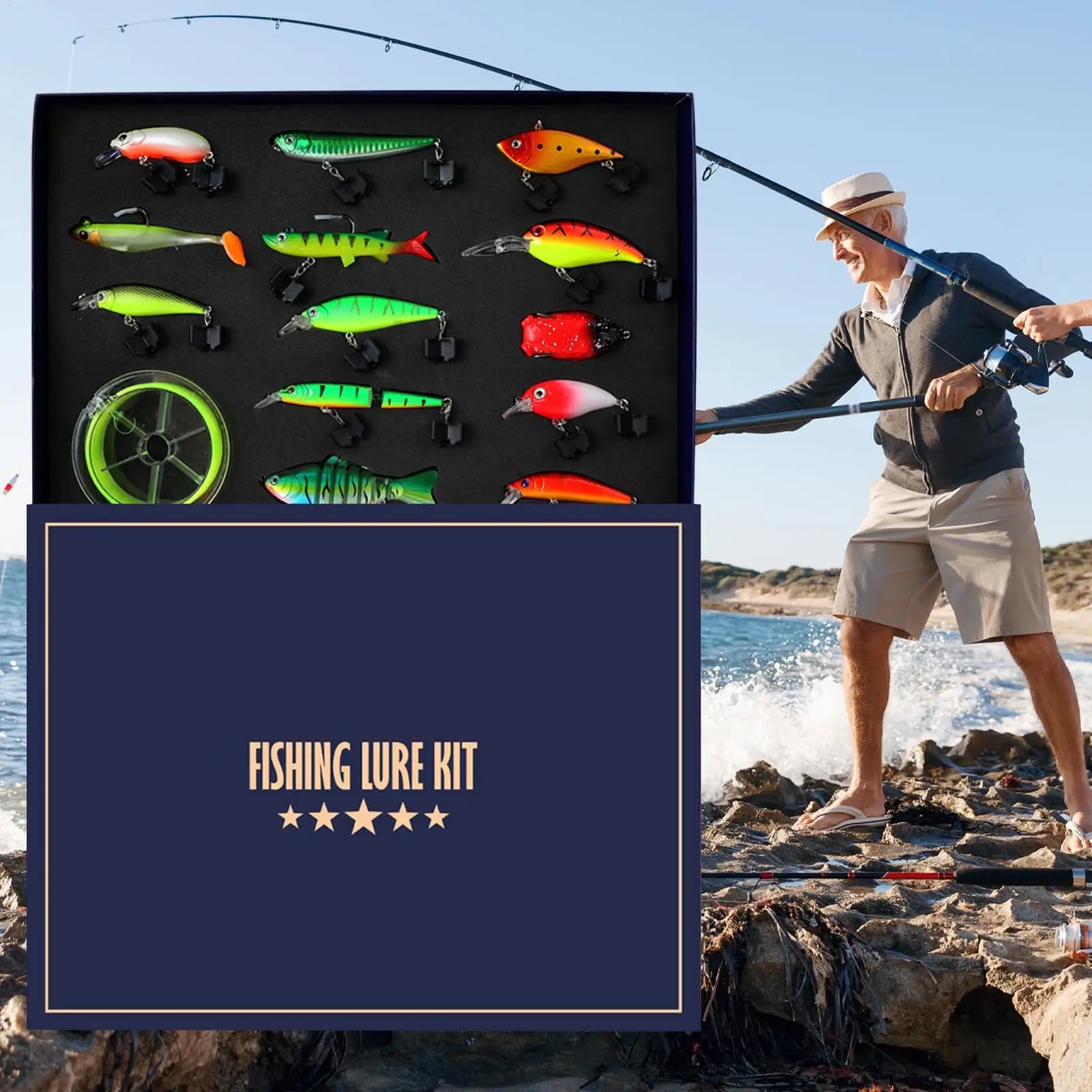 Fishing Lure Artificial Gear Outdoor Saltwater Freshwater River Lake