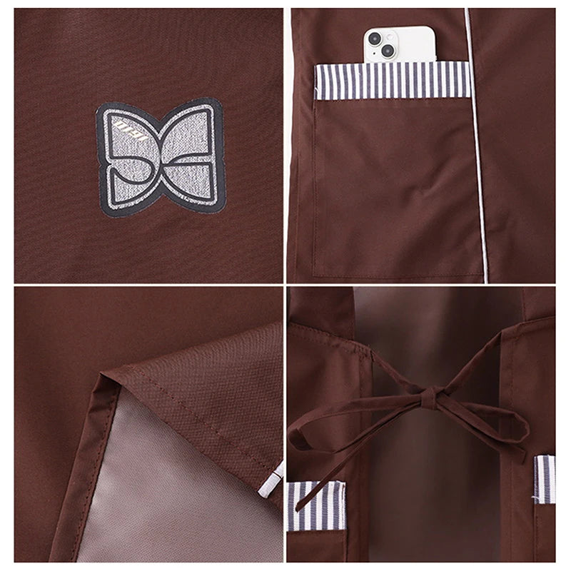 Fashionable Slim Waistcoat Apron Waterproof Waist Strap Solid Zpaxo