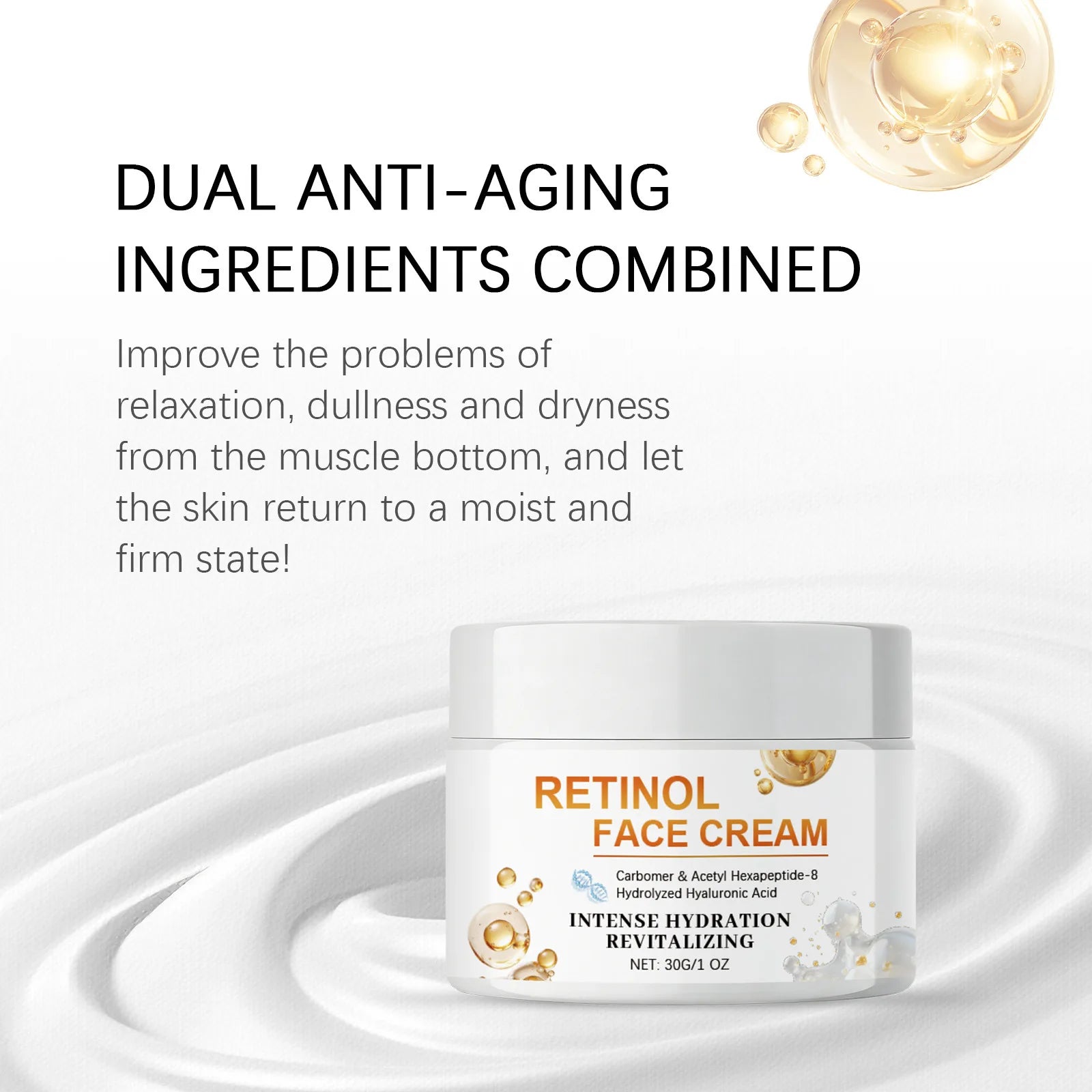 Retinol Face Cream with Hyaluronic Acid – Anti-Aging 30g Anti-Aging Face Cream Zpaxo