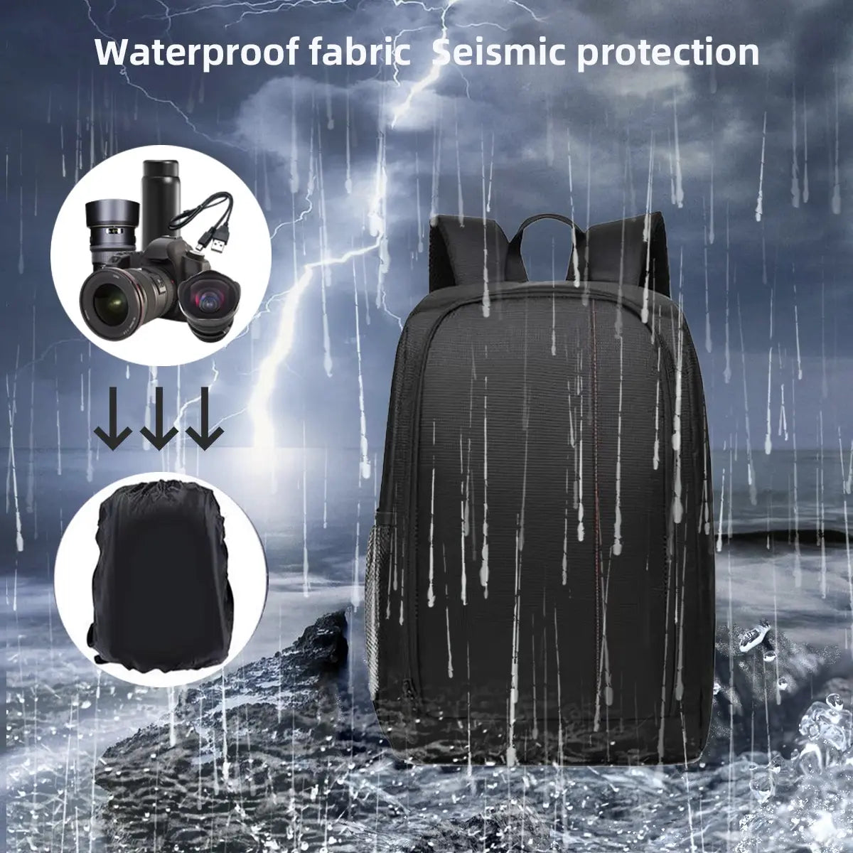 Outdoor Camera Backpack Video Digital Shoulder Bag Waterproof Photo