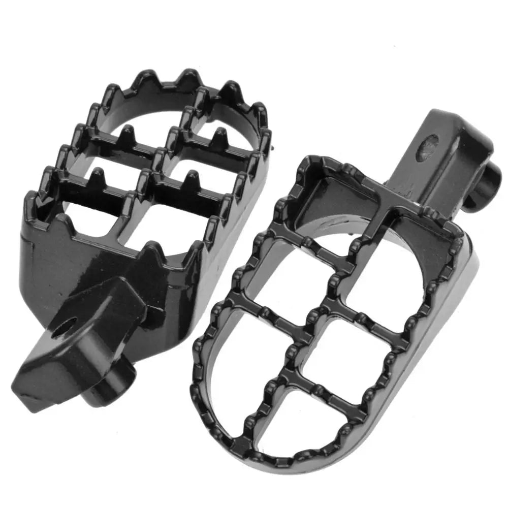 Iron Material Motorcycle Foot Pegs Springs Bolts Black Silver Pedals Zpaxo