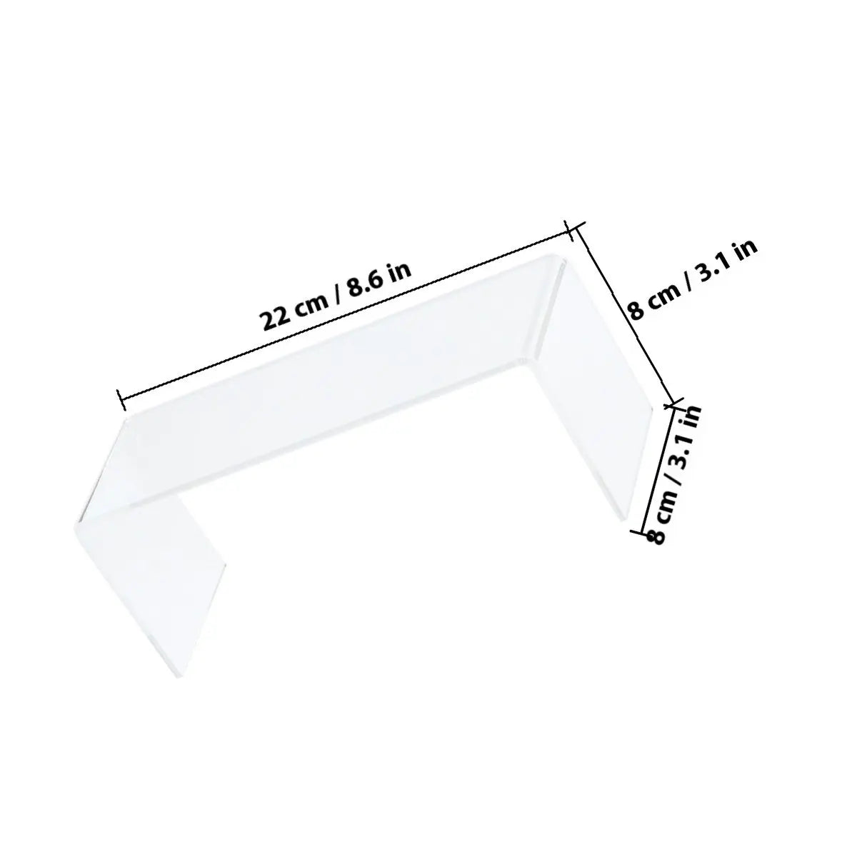 Clear Acrylic Display Risers Shoes Cosmetics Jewelry Organizers Zpaxo Size 3