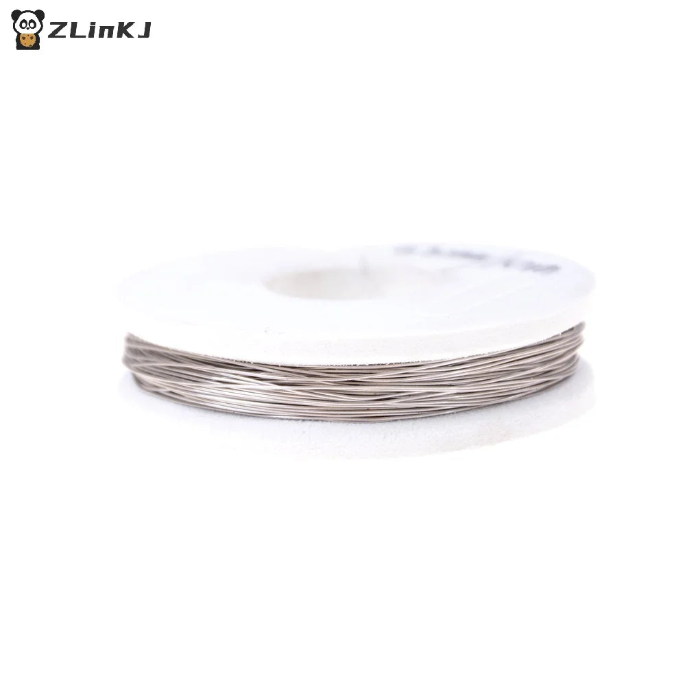 ▶10m Nichrome wire Diameter 0.2MM 0.3MM Heating wire Resistance wire Alloy heating High Density Coils Premade Coil Zpaxo