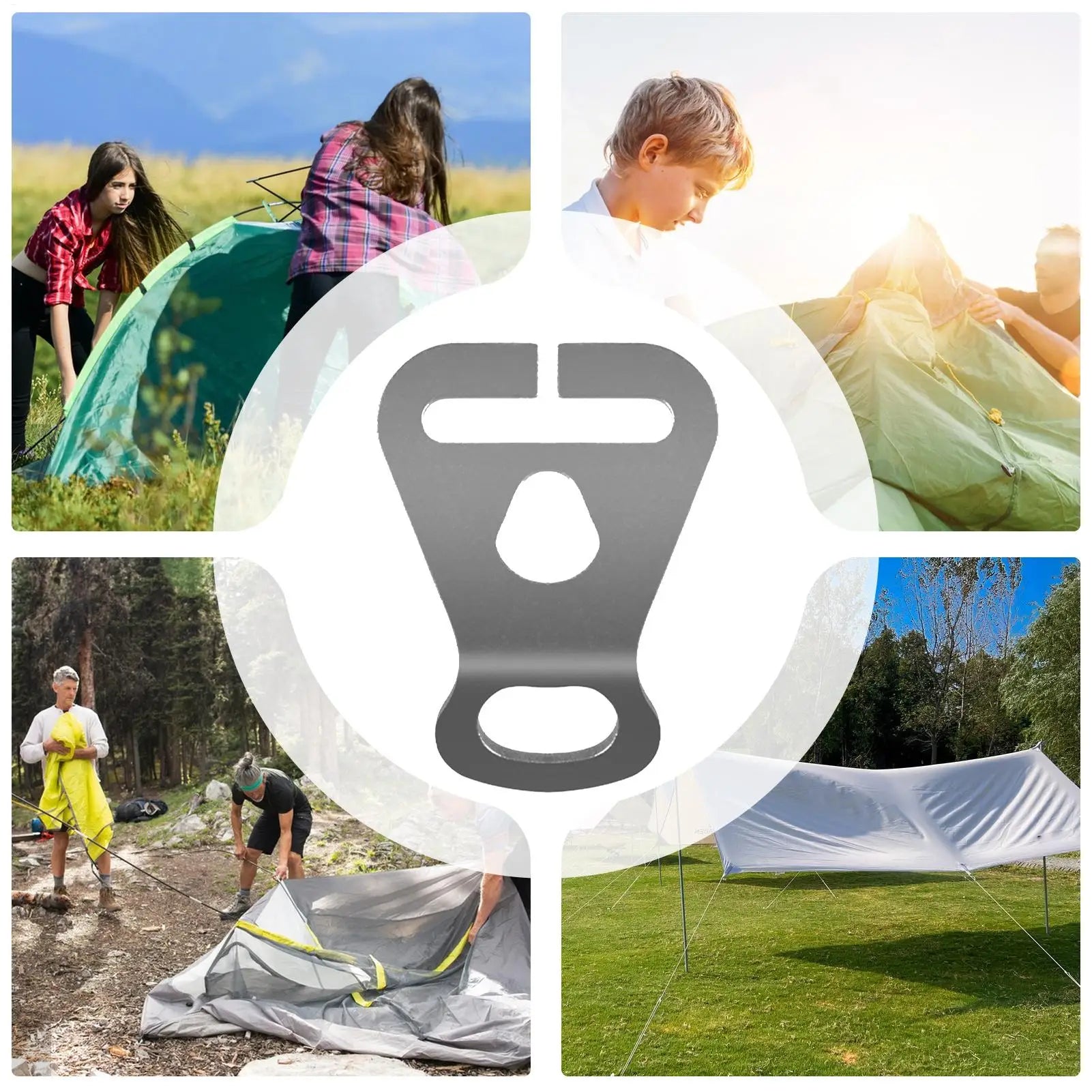 Guyline Tension Adjusters Stainless Steel Camping Tensioner