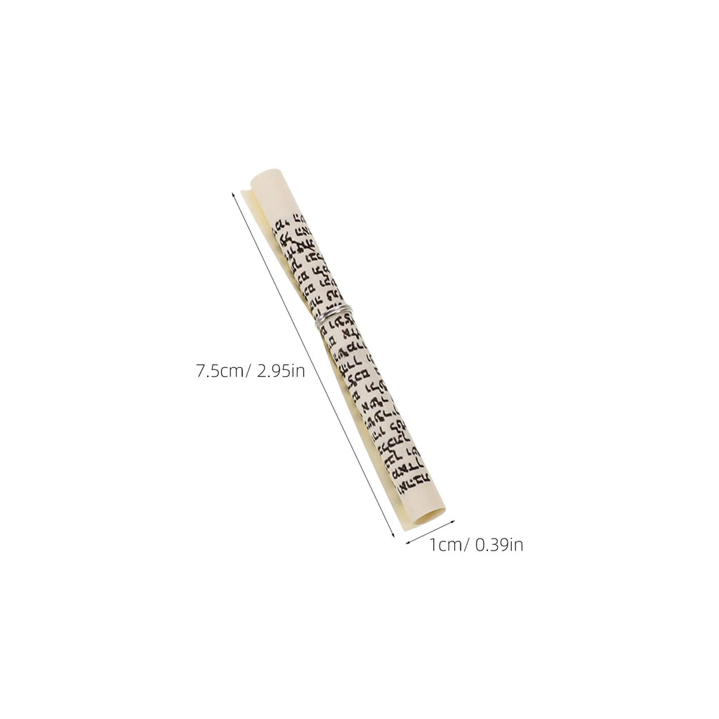 Kosher Mezuzah Paper Scroll Jewish Home Blessing Hebrew Doorway Decor