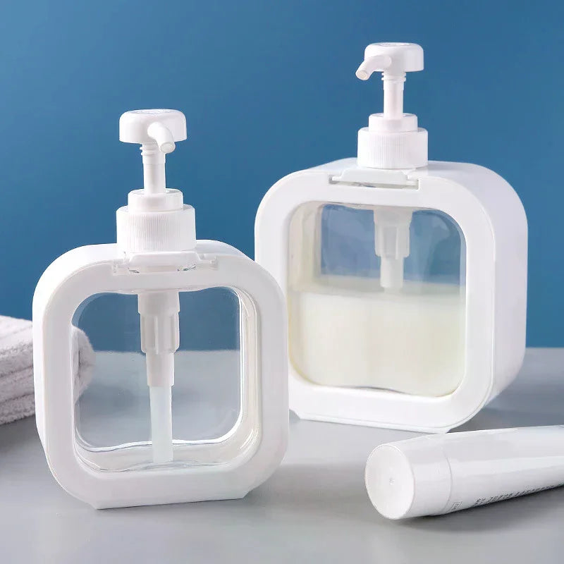 All-in-one Kitchen Pump Dispenser 300 Refillable Empty Bottle Shower Zpaxo