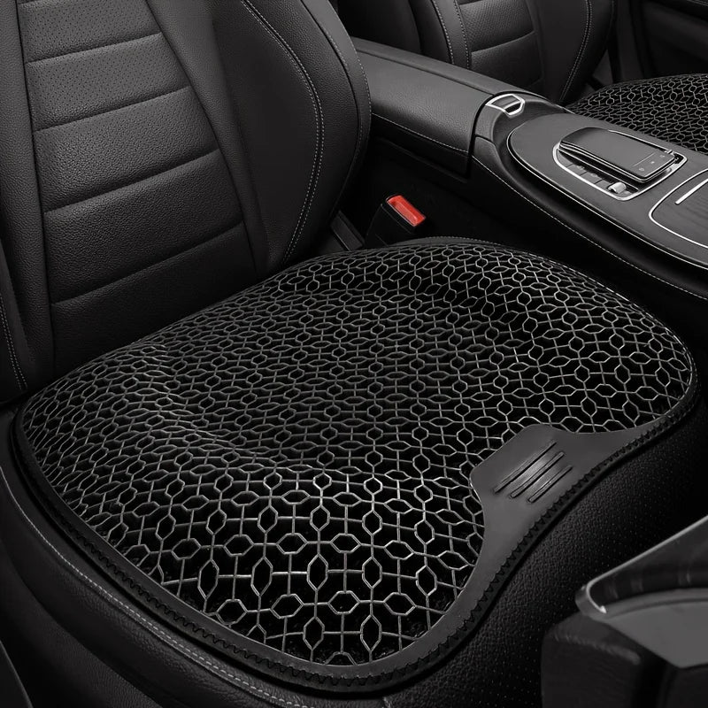 Gel Seat Cushion Honeycomb Design Car Office Breathable Machine Zpaxo black Polyester Four Seasons