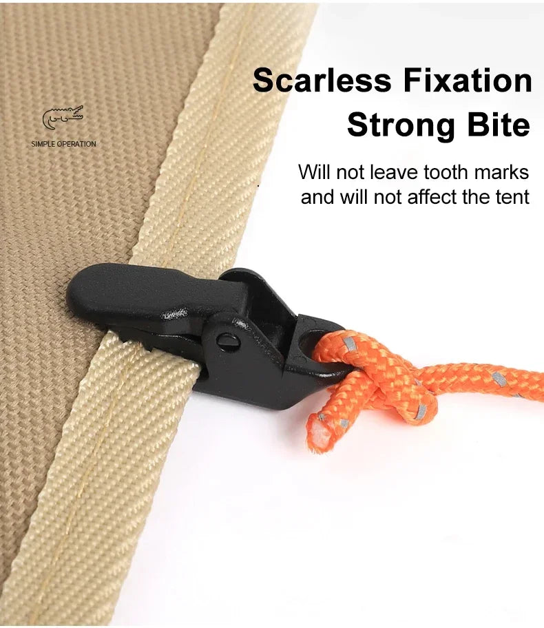 Heavy-Duty Tarp Clips – Windproof No-Puncture Grips 10/20/50 PCS