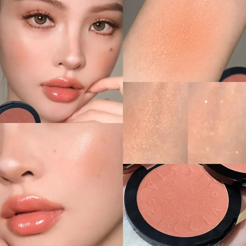 Monochrome Blush Matte Shimmer Natural Cheek Brightening Face