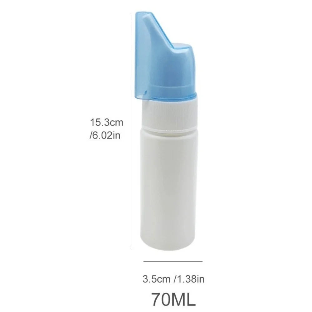The Nasal Irrigator Nasal Wash Cleaner Fine Atomizer Spray Bottle Portable Travel Liquid Container Special Containers Zpaxo Light Grey