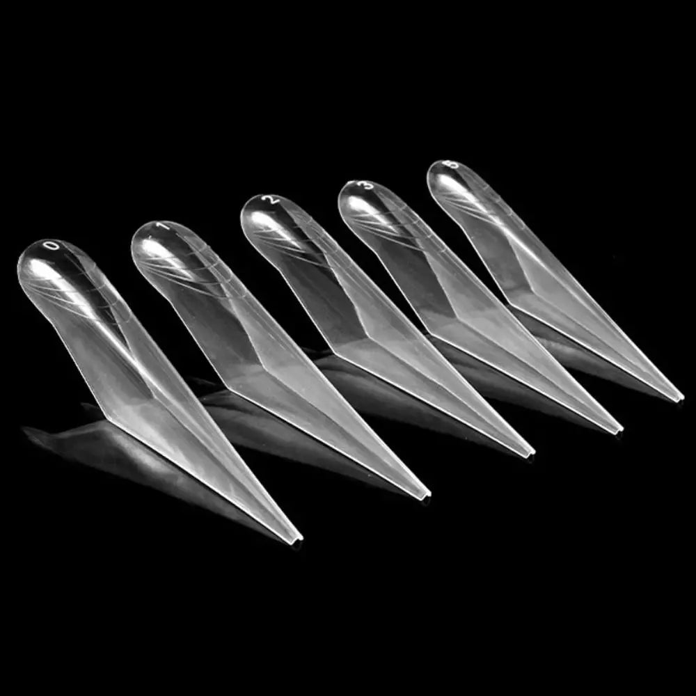Poly Nail Gel Extension Molds Reusable Curved Stiletto Advanced Shape Zpaxo